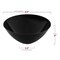 Solid Black Organic Round Disposable Plastic Bowls - 32 oz. (60 Bowls)